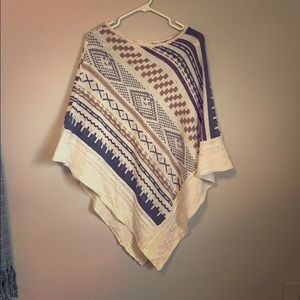 Poncho sweater.